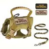 Arnés de pecho táctico para gato, chaleco, cuerda de tracción, anti-rotura, ajustable, para exteriores, anti-escape, cuerda para gato, cadena para perro, perro pequeño