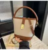 Comercio Exterior Bolso Pequeño de Gama Alta para Mujer Primavera y Verano Nuevo Moda Bolso Cesta de Verduras Bolso Cubo Portátil Estilo Coreano Ins Bolso Cruzado
