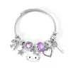 Pulseira Panjia Rosa Pulseira Gato KT Pulseira Desenho Animado Transfronteiriça Fofa Pando Hello Kitty Puxar Fábrica de Joias Atacado