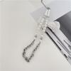 Nicho Design Cristal Praça Pérola Costura Irregular Colar Luz Luxo Estilo Frio Cyber Celebridade Clavícula Cadeia para Mulheres