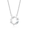 Collar de Guirnalda de la Suerte de Plata Esterlina S999 para Mujer, Cadena para Clavícula de Moda de Lujo de Gama Alta, Lujo Accesible, Simple, Versátil