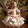 Vestido de Navidad europeo y americano transfronterizo para niños, vestido de dama de honor, vestido para fiesta de cumpleaños de niña pequeña, actuación de piano, vestido de princesa