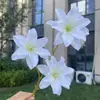 3 cabeças de novas begônias em cores de outono, flores artificiais, para decoração de casamento e casa, atacado