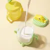 Taza de Aprendizaje para Niños con Dibujos de Dinosaurios, Taza con Pajilla Graduada, Taza para Beber Leche de Bebé, Regalo