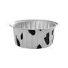 Recipiente de Papel de Aluminio Papel de Aluminio Hogareño Horno Pastel Pudín Molde para Hornear Caja Pequeña de Papel de Aluminio Taza Plato Freidora de Aire Uso Especial