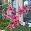 10 orquídeas nido de pájaro artificiales, flores decorativas para bodas y uso doméstico, al por mayor