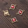 Moda Europea y Americana Accesorios de Joyería de Aleación Taladro de Punto de Diamante Goteo de Aceite Accesorios de Ojo Maligno Joyería de Aleación Metálica Accesorios para DIY