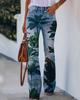 BD 02 260g twill mujer estampado imitación jeans AliExpress ebay Europeo y Americano Comercio exterior pantalones casuales delgados
