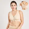 Explosivo TV Clássico Zíper Frontal À Prova de Choque Lindo Sutiã Esportivo Traseiro Yoga Tamanho Grande Roupa Interior Colete Esportivo Feminino