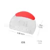 Cortador de masa de acero inoxidable semicircular con báscula para hornear, cortador de harina para cortar fideos, raspador de harina