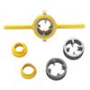 Juego de 6 Piezas de Roscadoras para Tuberías de Plástico PVC, Incluyendo Llaves de Maneral Endurecidas para Tuberías de 1/2 Pulgada, 3/4 de Pulgada y 1 Pulgada