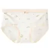 Roupa íntima infantil feminina floral doce, algodão puro, respirável, antibacteriana 10A, entrepernas estendido, confortável, amiga da pele, calcinha feminina de cintura média