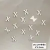Joias de unha de liga X41 atacado metal estéreo 26 letras inglesas mistas acessórios de decoração de unha diy