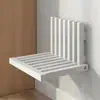 Banqueta para Trocar Sapatos na Parede Atrás da Porta de Casa, Banco Dobrável de Madeira com Recorte de Tecla de Piano, Banqueta de Banheiro Montada na Parede