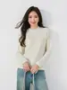 Camiseta Interior de Manga Larga para Mujer, Color Sólido, Transpirable, Algodón, Cuello Mao Pequeño, Capa Base, Nueva para Otoño Invierno, Simple, Ajustado, Tejido para Mujer