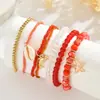 Pulsera de Cuentas con Colgante de Estrella de Mar y Delfín Estilo Océano Ins, Sencilla y Moderna, Sensación de Alta Gama, Accesorio de Mano Versátil de Nicho