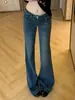 Jeans American Retro Chica Picante Micro-Campana para Mujer Nuevo Estilo Otoño 2026 Elásticos de Cintura Baja No se Pegan Skinny Campana