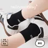 Calcetines Casuales de Punto para Mujer Primavera/Verano, Calcetines Lisos Bordados Sin Costuras de Media Pantorrilla, Calcetines Casuales de Algodón Estilo Coreano Ins, Calcetines Zhuji