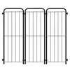 Cerca Portátil Modular para Animais de Estimação, Máx. 3 Painéis (98 cm) - Preta