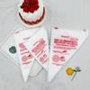 Manga pastelera manga pastelera desechable impresión en inglés herramienta para hornear bolsa para crema de leche de frijol exprimidor de pasteles