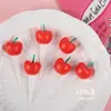 Estilo Coreano Vintage Decoración Decorativa para Pastel Creativa Fruta Tridimensional Cereza Forma de Cereza Vela Enchufe de Cumpleaños