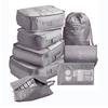 [Transfronterizo] Set Multifuncional de Organización y Almacenamiento para Viaje, Bolsa de Almacenamiento para Clasificación de Ropa de Viaje de Ocho Piezas, Maleta