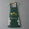 Delantal Impermeable y a Prueba de Aceite para Cocina Casera para Mujeres, Moda Nuevo Estilo Ropa de Trabajo para Adultos, Delantal Unisex de Dibujos Animados