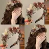 Tiara de rede estilo coreano com copa alta para mulheres, novo modelo 2026, adequada para uso diário, com dentes para fixação antiderrapante, ideal para lavar o rosto, acessório de cabelo