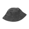Sombrero de Pescador Lavado de Algodón Puro Europeo y Americano Más Vendido en Amazon, Sombrero Hip-Hop Vintage Desgastado, Sombrero de Cubo Casual para el Sol al por Mayor
