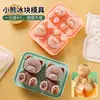 Molde de Cubitos de Hielo con Forma de Oso Bandeja de Hielo de Silicona Molde de Cubitos de Hielo de Café de Moda Bola de Hielo para Whisky Oso de Hielo Caja de Hielo
