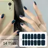 Adesivos para Manicure em Gel Sem Luz de 14 Dedos Popular na Temu Transfronteiriça Adesivos de Unha à Prova d'Água de Longa Duração