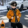 Chaqueta Acolchada para Niños Estilo Falso Dos Piezas Otoño/Invierno 2026 Nuevo Estilo Ligera de Algodón para Niños Ropa de Invierno Bebé Niño Fresco Atractivo Ropa de Algodón para Bebé Niño