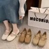 Zapatos de Mujer Mary Jane de Cuero Suave Estilo Nuevo de Verano con Tacón Grueso y Boca Baja, Mocasines Suaves y Versátiles de Suela Blanda para Todas las Estaciones 2026