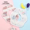 Babador Toalha de Saliva para Bebê 100% Algodão Babador de Gaze Bolha Oito Camadas para Bebê Infantil Recém-Nascido Comer Babador Impermeável