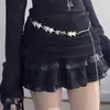 Corrente de Cintura com Franjas Estrela de Garota Asiática Hot Y2K Cós de Saia Uniforme Acessórios de Cinto Cruzado Jk Lolita