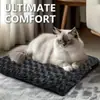 Colchoneta auto-calentable extra grande de terciopelo rosa para perros y gatos - cama para mascotas cálida antideslizante, almohadilla térmica de bajo mantenimiento adecuada para uso en interiores/exteriores, superficie suave y relleno de fibra (adecuado para gatos y perros de cualquier tamaño), cama para perro de interior, caseta para perro, colchoneta para perro, artículos completos para perros, cama térmica para perro, cama para cachorro, artículos esenciales para gatos, cojín térmico para gato