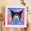 Enfeites de Pintura de Diamante, Adesivos de Desenho Animado DIY Fofos Feitos à Mão, Porta-Retratos de Acrílico, Pinturas Decorativas, Decorações para Quarto e Sala de Estar no Atacado