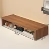 Soporte para computadora ajustable en altura, elevador de monitor para oficina, estante de madera para escritorio, base elevada para computadora de escritorio