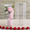 Ramillete Pequeño Tejido a Mano de Lana, Flor Artificial Rosa Tejida Terminada, Regalo para Mejor Amiga, Flor Inmortal Crochetada
