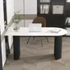 Mesa de Consulta de Piedra Sinterizada de Lujo para Estética Médica, Mostrador de Recepción para Clínica Dental, Mesa de Recepción para Salón de Belleza de Piel