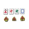 Amuletos para Zuecos Transfronterizos Decoraciones DIY de Dibujos Animados para Zapatos Adornos para Zapatos Zhibixing Serie de Mahjong