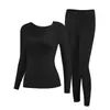 Camada Base Embelezadora da Pele com Bojos Embutidos, Ácido Hialurônico, Conjunto de Roupa Íntima Térmica Feminina Ultra Leve e de Alta Elasticidade