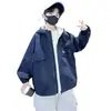 Jaqueta Infantil Estilo Primavera e Outono Dupla Face 2026 Novo Estilo Crianças de Tamanho Médio e Grande Roupas de Outono Jaqueta Corta-Vento Bonita para Meninos