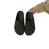 Mules Cerrados de Cuña con Lunares para Mujer, Nuevo Estilo Otoño 2026, Mules Versátiles Cómodos sin Cordones para Mujer