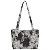 Bolsa Feminina Simples Atacado Transfronteiriço, Bolsa Feminina Transversal, Bolsa Tote de Grande Capacidade Pintada em Cores Contrastantes, Bolsa de Trabalho Moderna e Versátil