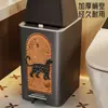 Lixeira doméstica de grande capacidade com tampa para banheiro, vaso sanitário, sala de estar, cozinha, quarto; lixeira acionada por pedal