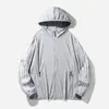 Ropa de protección solar para hombre con tres barras, chaqueta de verano de seda helada, fina, transpirable, anti-ultravioleta, ropa de pesca para exteriores para hombre