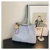 2026 Nueva Moda Elegante Cadena con Perlas Bolso de Hombro Chic Casual Bolso Cruzado de Gran Capacidad Bolso de Mujer
