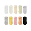 Meias invisíveis de malha antiderrapantes para primavera e verão para mulheres, meias curtas antiderrapantes de silicone, meias de corte baixo para esportes e fitness