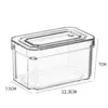 Caja de Almacenamiento para Refrigerador con Tapa, Caja de Almacenamiento Transparente de Grado Alimenticio para Organizar y Clasificar Verduras y Frutas en la Cocina